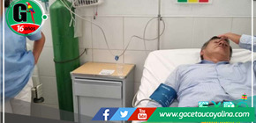 Ernesto Peña fue internado de emergencia al hospital