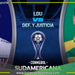 Liga de Quito vs. Defensa y Justicia por la Sudamericana
