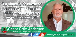 La mayoría de nuestros políticos y funcionarios públicos son expertos en procrastinacion