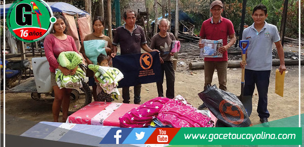 Municipalidad de Tahuania brinda apoyo a familia afectada por incendio en Nueva Italia