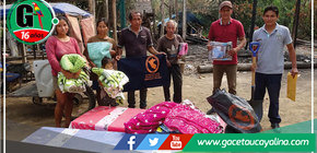 Municipalidad de Tahuania brinda apoyo a familia afectada por incendio en Nueva Italia