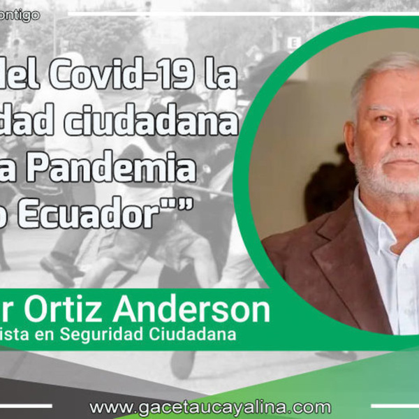 Luego del Covid-19 la inseguridad ciudadana es otra Pandemia "Caso Ecuador"