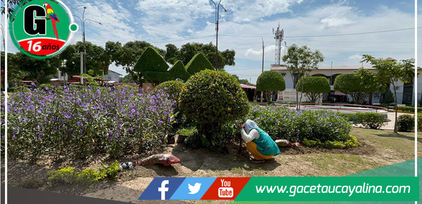 Embellecimiento y mantenimiento de áreas verdes en Yarinacocha