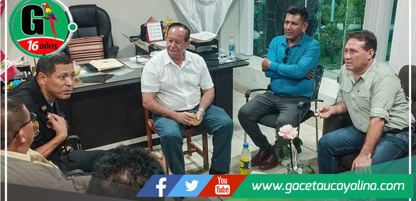 Alcalde de Atalaya, Francisco de Asís Mendoza de Souza, se suma a reunión crucial para la solución de problemáticas en AA.HH.