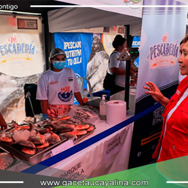Ministra de la Producción clausura programa "Cocinando con pescado" y lanza feria "Mi Pescadería" en Ucayali