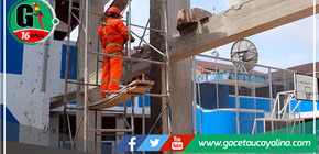 Municipalidad de Ucayali Avanza en Construcción de Cobertura de Patio de Formación de Colegio 64194 Virgen de Fátima