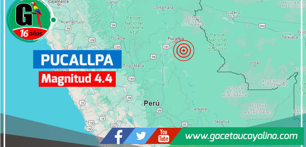Sismo de magnitud 4.4 estremece Ucayali sin causar daños, pero autoridades instan a la preparación ante eventualidades