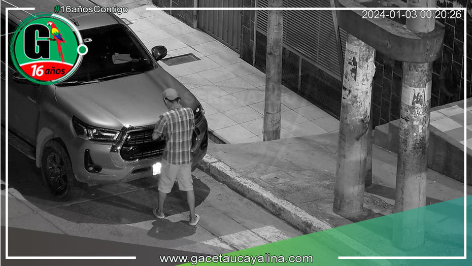 Serenazgo intervino a sujeto luego de ser sorprendido intentando apoderarse de piezas de una camioneta