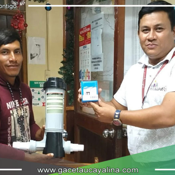 Donación Crucial para la Calidad del Agua en Callería: Alcaldesa Castagne Vásquez Cumple su Compromiso