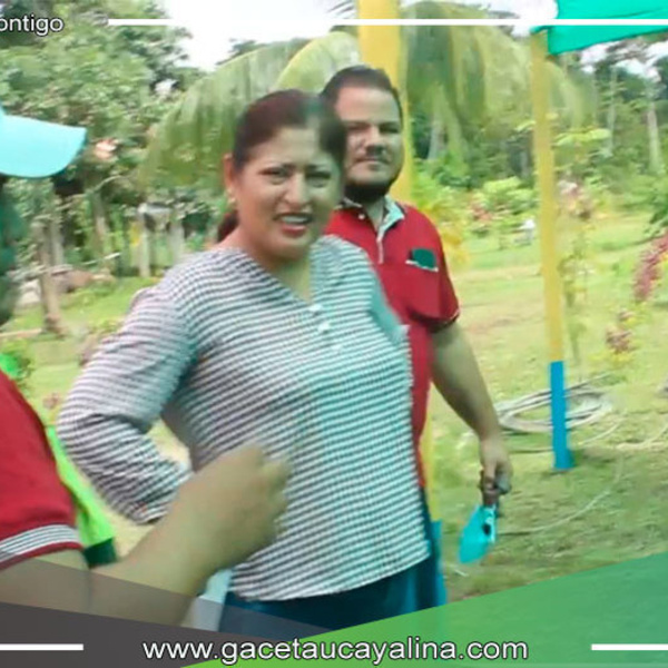 Gerente Municipal Dra. Karen Del Águila Pinedo Supervisa Estado de Áreas Verdes y Vivero en Coronel Portillo