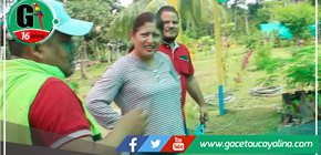 Gerente Municipal Dra. Karen Del Águila Pinedo Supervisa Estado de Áreas Verdes y Vivero en Coronel Portillo