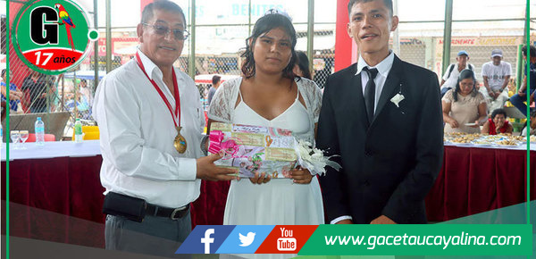 Treinta parejas se casan en Aniversario de la Provincia de Ucayali