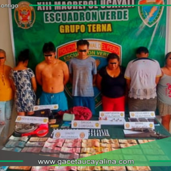 Policía desmantela banda criminal en Callería, Ucayali