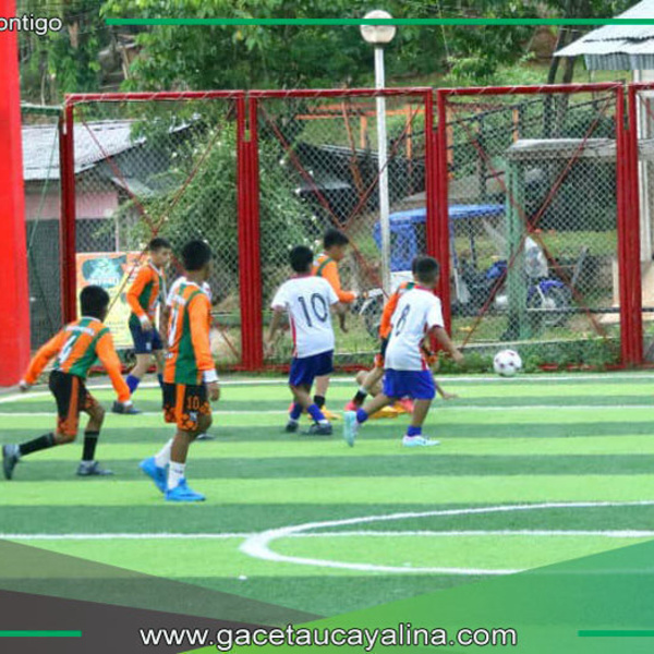 Final del campeonato de fútbol "Vamos a Ganar 2024" en Contamana