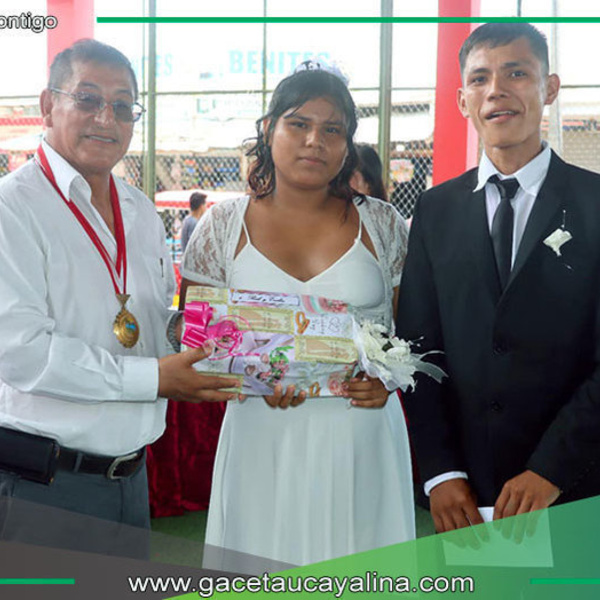 Treinta parejas se casan en Aniversario de la Provincia de Ucayali