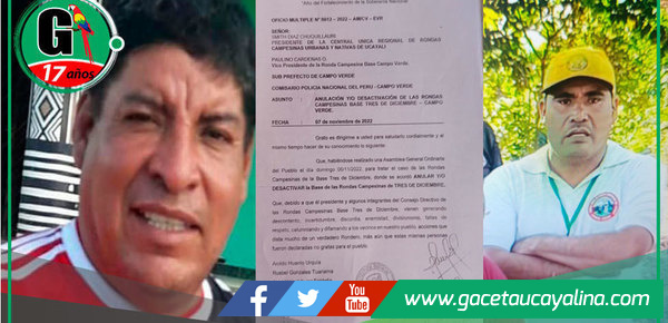 Destituyen a ronderos por violencia y abusos