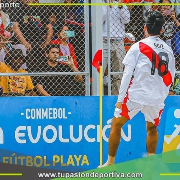 La Selección Peruana Sub 20 de fútbol playa venció 1-0 a Ecuador por la Liga Evolución Conmebol