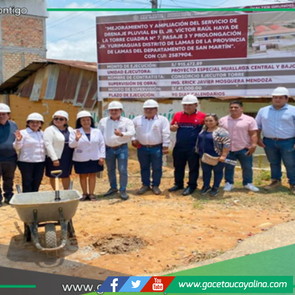 Inician obra de drenaje pluvial vital para Hospital de Lamas