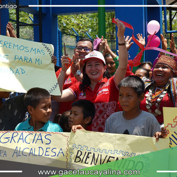 Alcaldesa Janet Castagne inaugura sistema de agua potable en Patria Nueva
