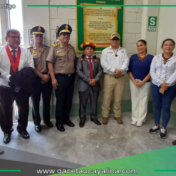 Inauguran primera comisaría PNP en territorio Awajún de Rioja