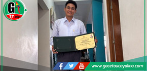 Jean Carlos, natural de Campo Verde, sustentó título universitario en la UNU.