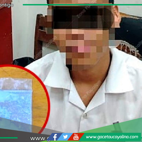 Estudiante con droga es sorprendido en la I.E. Agropecuario