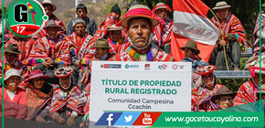 Midagri entrega más de 74 mil títulos de propiedad gratuitos a agricultores