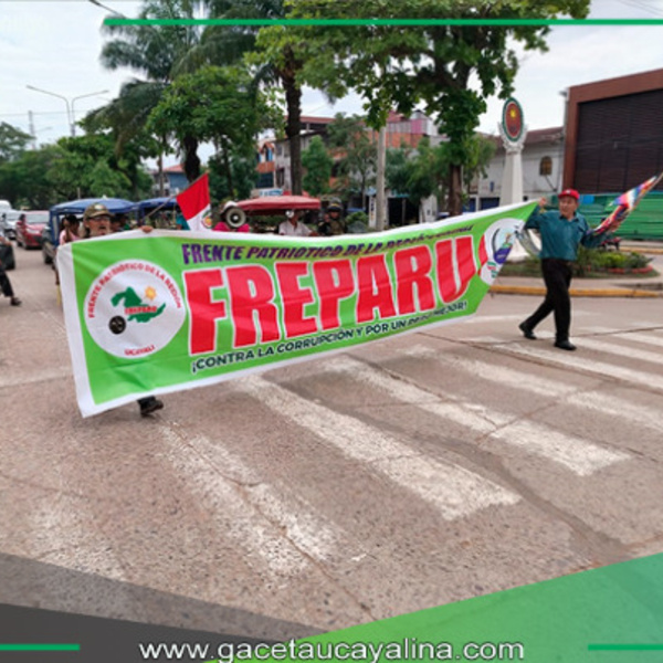 Marcha nacional por la vida y contra la inseguridad en Pucallpa.