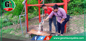 Caseríos celebran pozo tubular y conectividad en camino