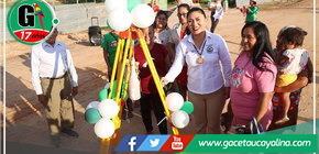 Alcaldesa de Yarinacocha Inauguran dos obras importantes en el distrito.