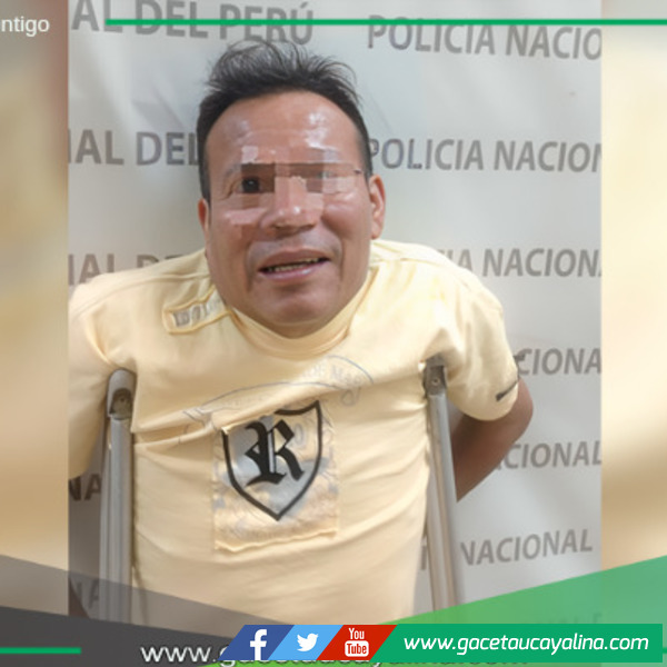 Pucallpa: Detienen a sujeto con discapacidad por tocamientos indebidos a menor