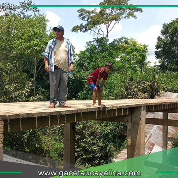 Alcalde anuncia puente de fierro para caseríos aislados de la Provincia de Ucayali