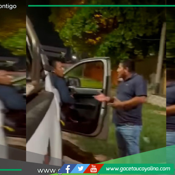 Jefe de Serenazgo de Yarinacocha agrede a trabajadores de Electro Ucayali para evitar corte de luz en su vivienda