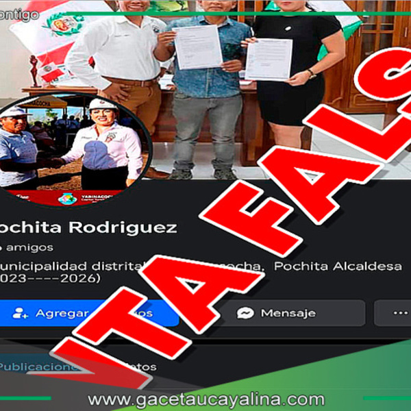 Municipalidad de Yarinacocha denuncia perfil falso en redes sociales