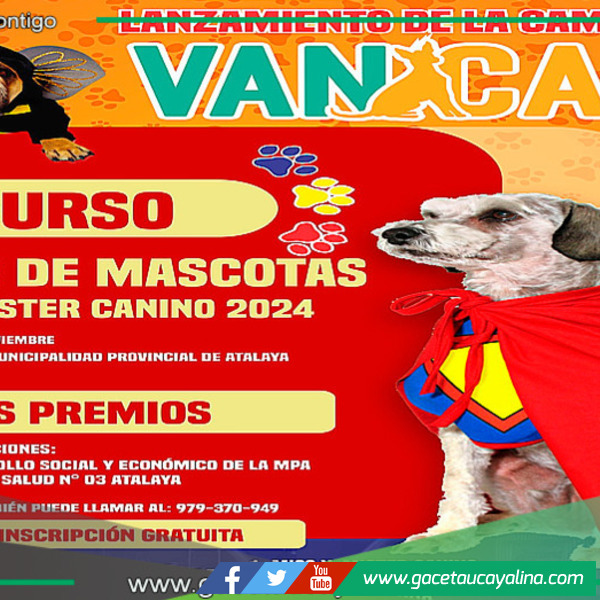 Lanzan Campaña de Vacunación Antirrábica Canina VAN CAN 2024