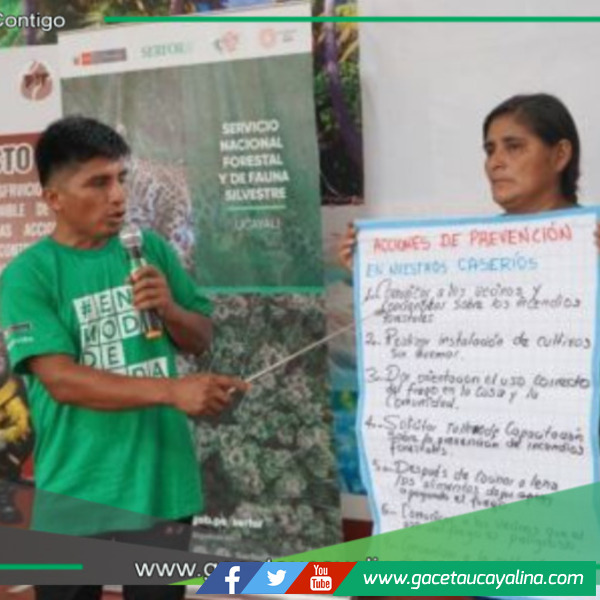 Capacitan a más 350 de comunidades nativas para prever incendios forestales en Ucayali 