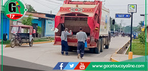 Trabajadores de limpieza mantienen Sepahua limpio y saludable