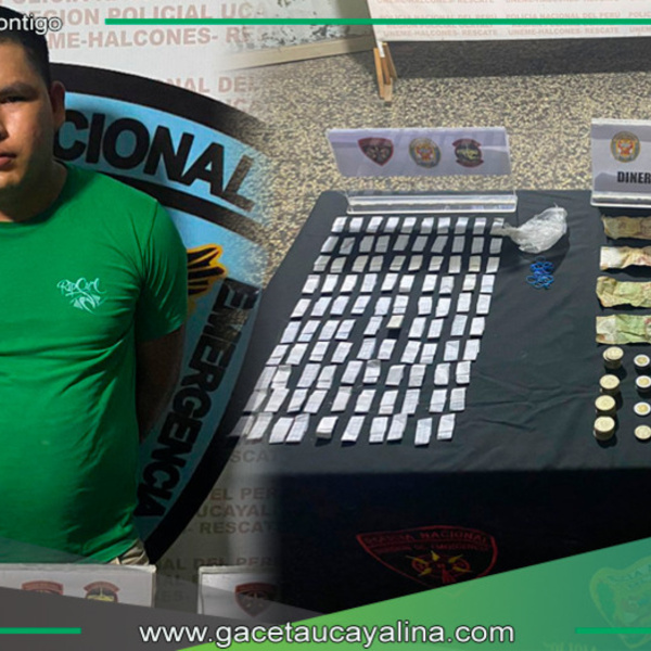 Incautan a joven 100 ketes de PBC