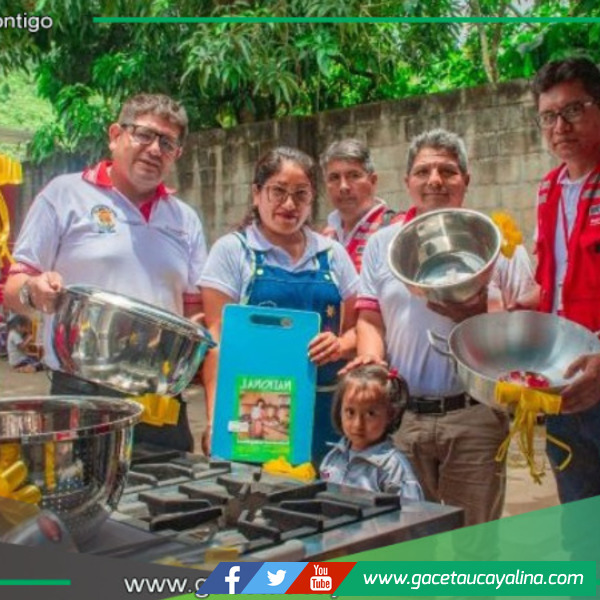 Kimbiri equipa cocina escolar para beneficiar a 69 niños del VRAEM