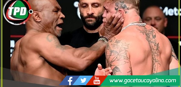 Mike Tyson golpeó a Jake Paul en el pesaje de la pelea