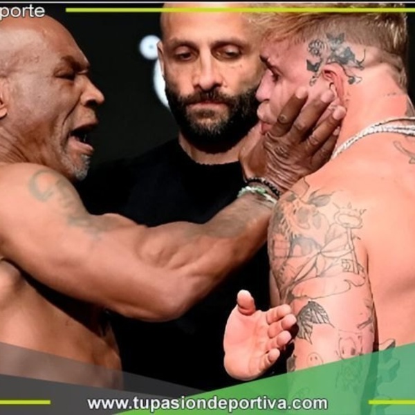 Mike Tyson golpeó a Jake Paul en el pesaje de la pelea