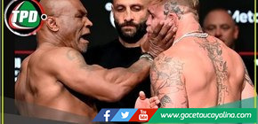Mike Tyson golpeó a Jake Paul en el pesaje de la pelea