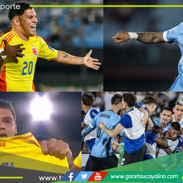 Uruguay vence 3-2 a Colombia en un emocionante duelo de Eliminatorias.