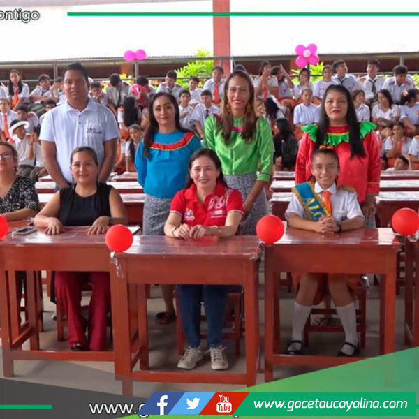 Municipalidad de Coronel Portillo entrega mobiliario para estudiantes de Manantay