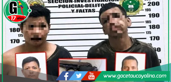 Policía en actividad y otro sujeto detenidos por asaltar a pareja en Callería.