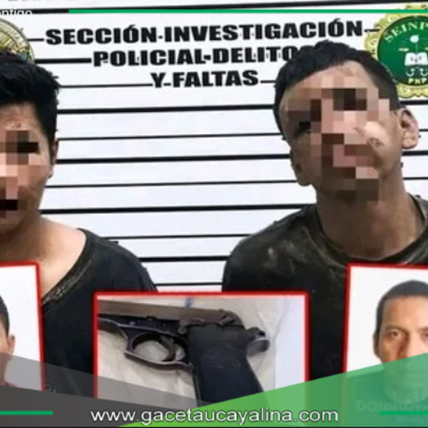 Policía en actividad y otro sujeto detenidos por asaltar a pareja en Callería.