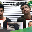 Policía en actividad y otro sujeto detenidos por asaltar a pareja en Callería.