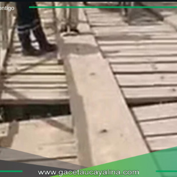 Puente de La Restinga en pésimas condiciones.