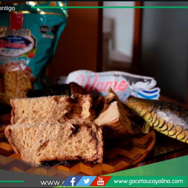 Panetón Wame producido a base de harina de Paiche, sabor Amazónico.