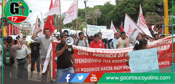 Contamaninos exigen a GOREL acelerar construcción de obra de agua y desagüe